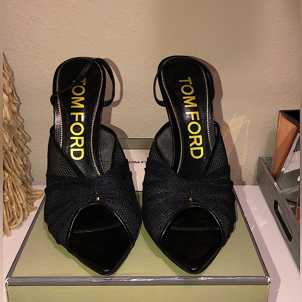 Never Worn! Tom Ford Mesh Slingback Heels size 12